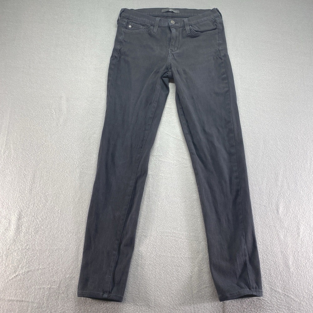 Kancan Skinny Jeans Womens 28 Charcoal Black Mid Rise Stretch BK1081R USA Made